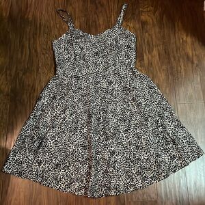 Leopard Print Spaghetti Strapped Dress NWT